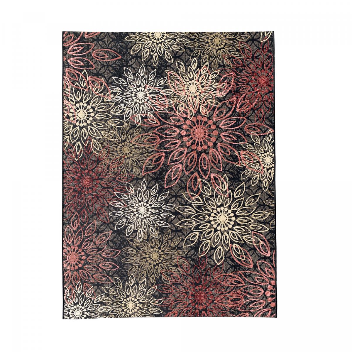 Tapis extérieur tissé kilim rectangle ORADE multicolore, UN AMOUR DE TAPIS