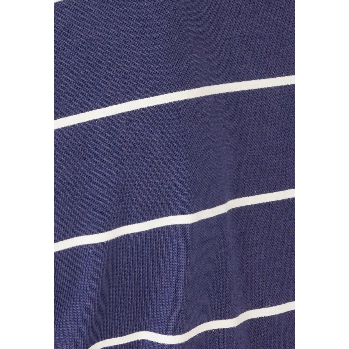 Tee-shirt col broderie anglaise bleu marine rayé, DAMART