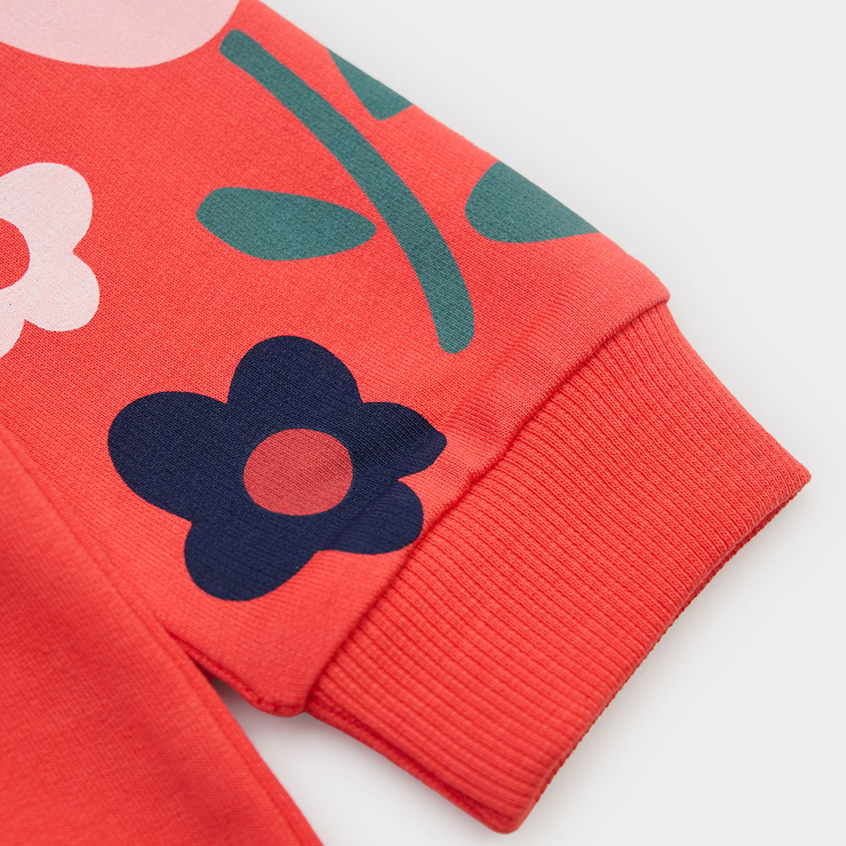 Robe fille en molleton imprimée fleurs multicolore, BOBOLI