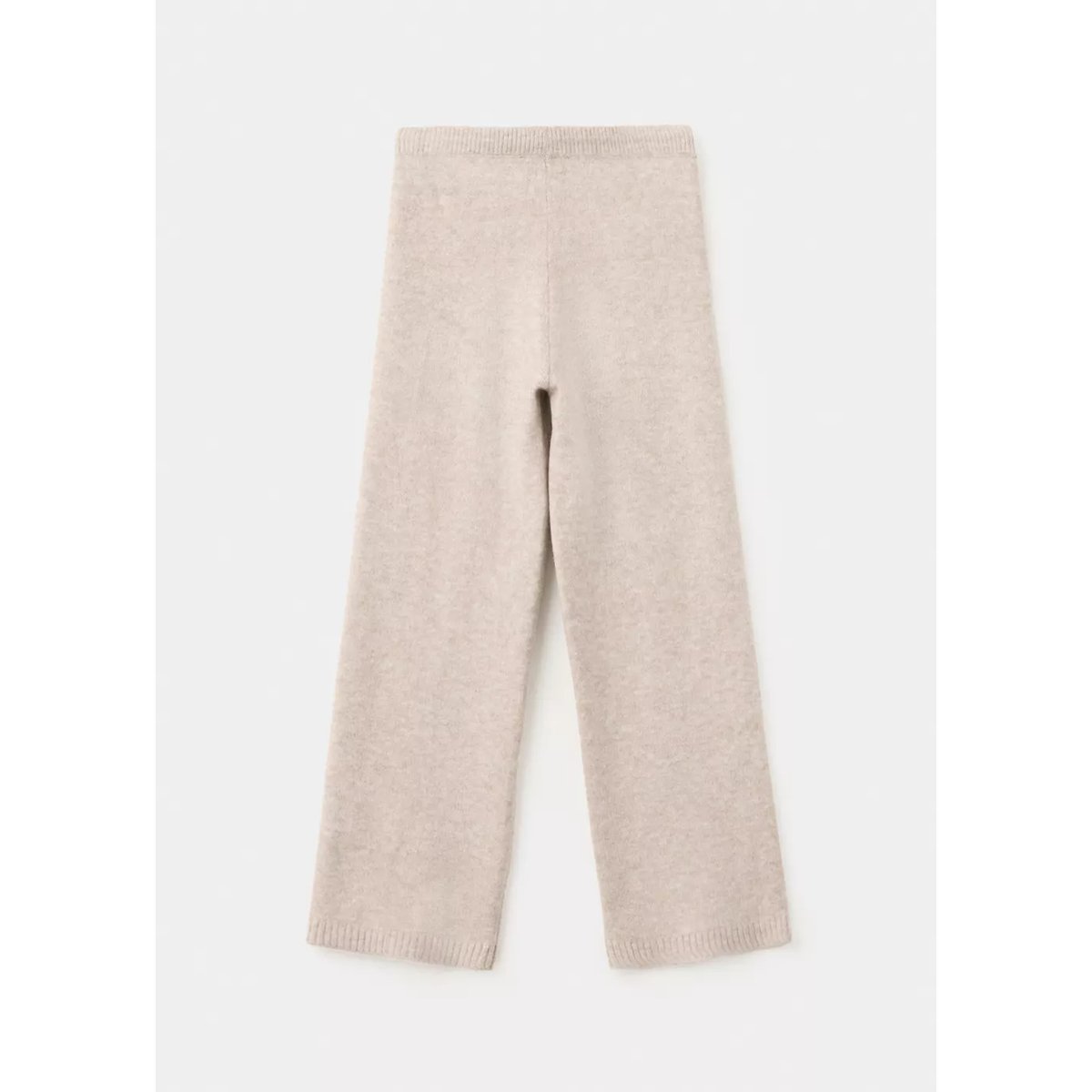 Pantalon maille wideleg beige, MANGO KIDS