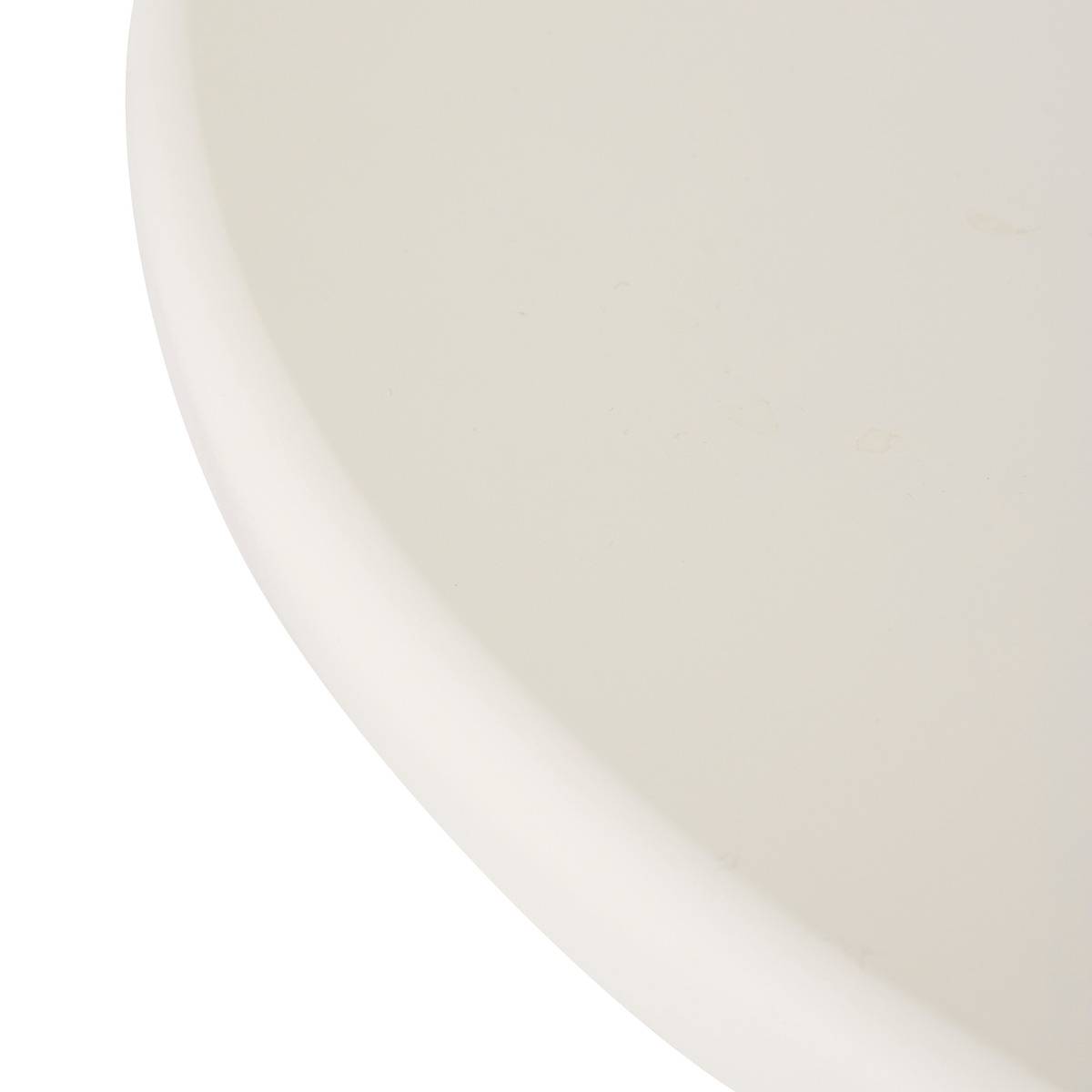 Table d’appoint pied central rainuré MUDAN ivoire, ATMOSPHERA