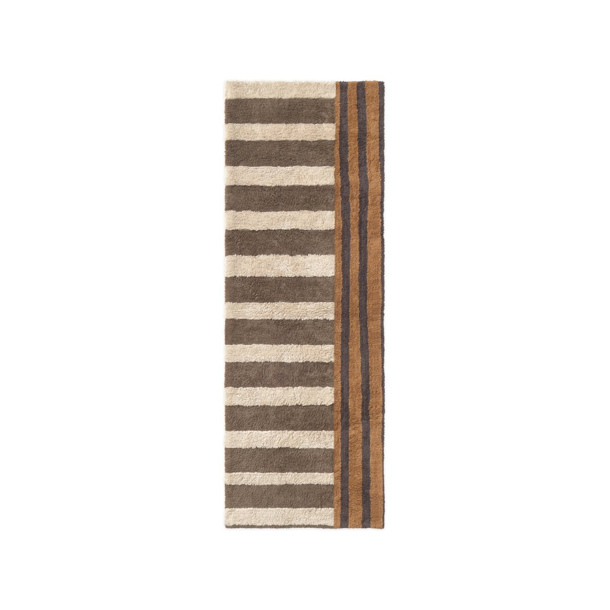 Tapis rectangulaire en coton Earth COLOR ON naturel, terrazzo, beige à pois, grain de café, marron, brun terre, gris foncé, ocre, LORENA CANALS