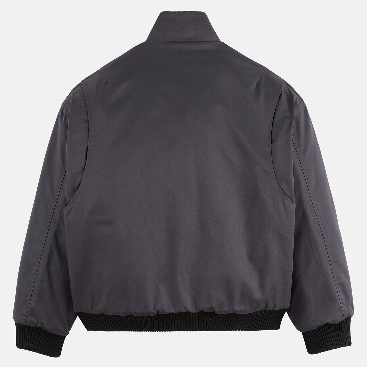 Blouson esprit motard, en coton enduit gris, LA REDOUTE X EWEN