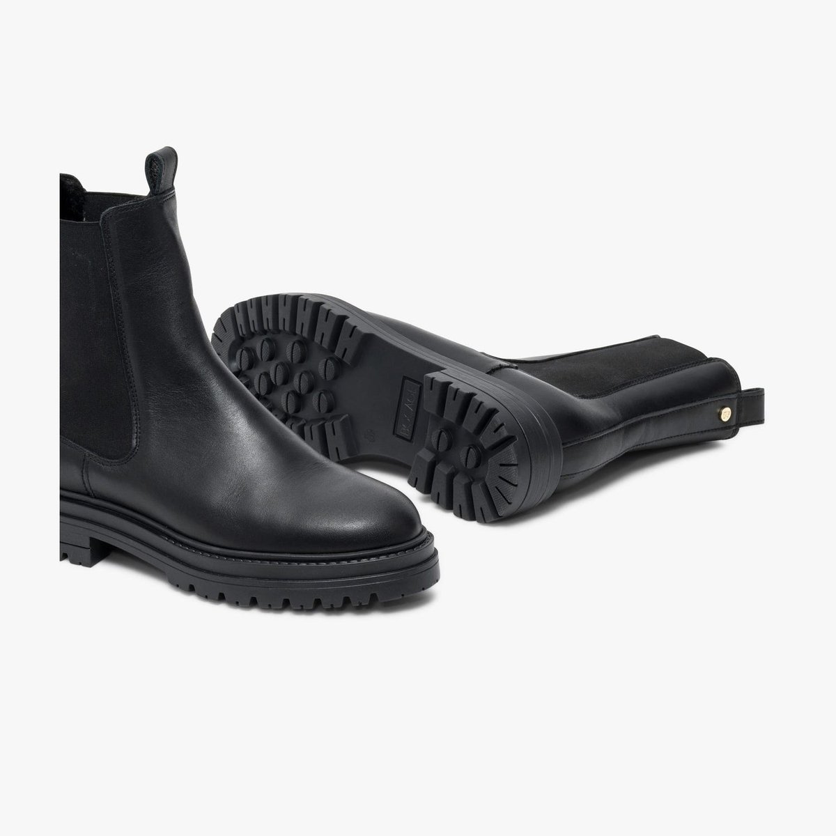 Boots À Talon en cuir CHARLIZE noir, BOCAGE