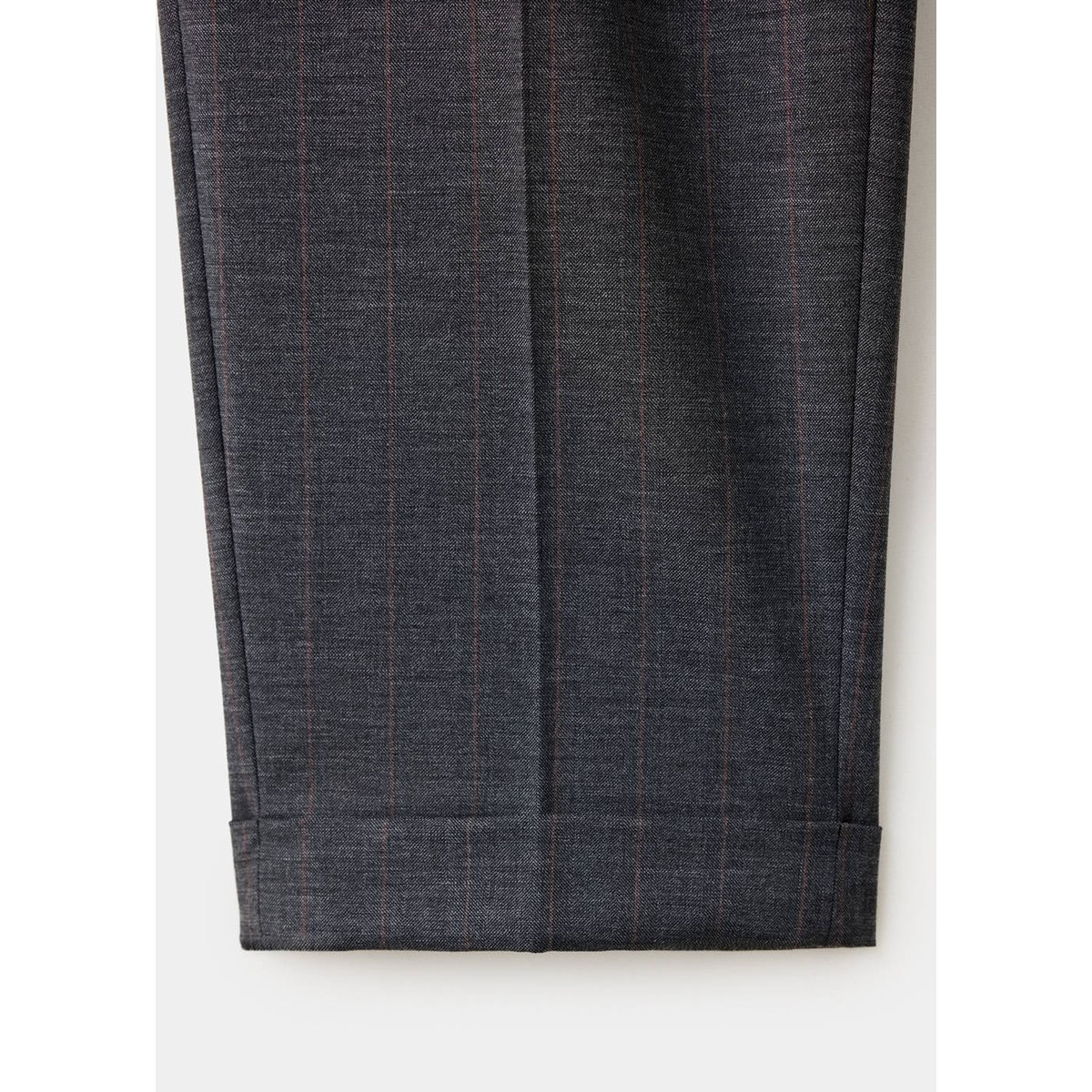 Pantalon regular fit à rayures tennis gris chiné foncé, MANGO MAN