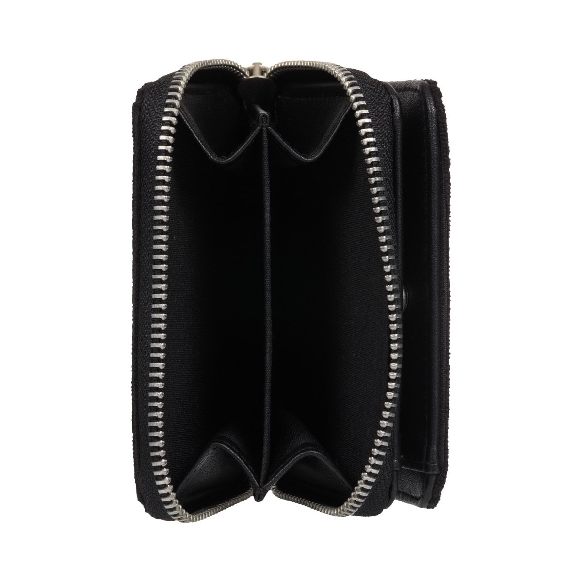 Portefeuille en velours côtelé LISETTE SOLID. noir anthracite, ROXY
