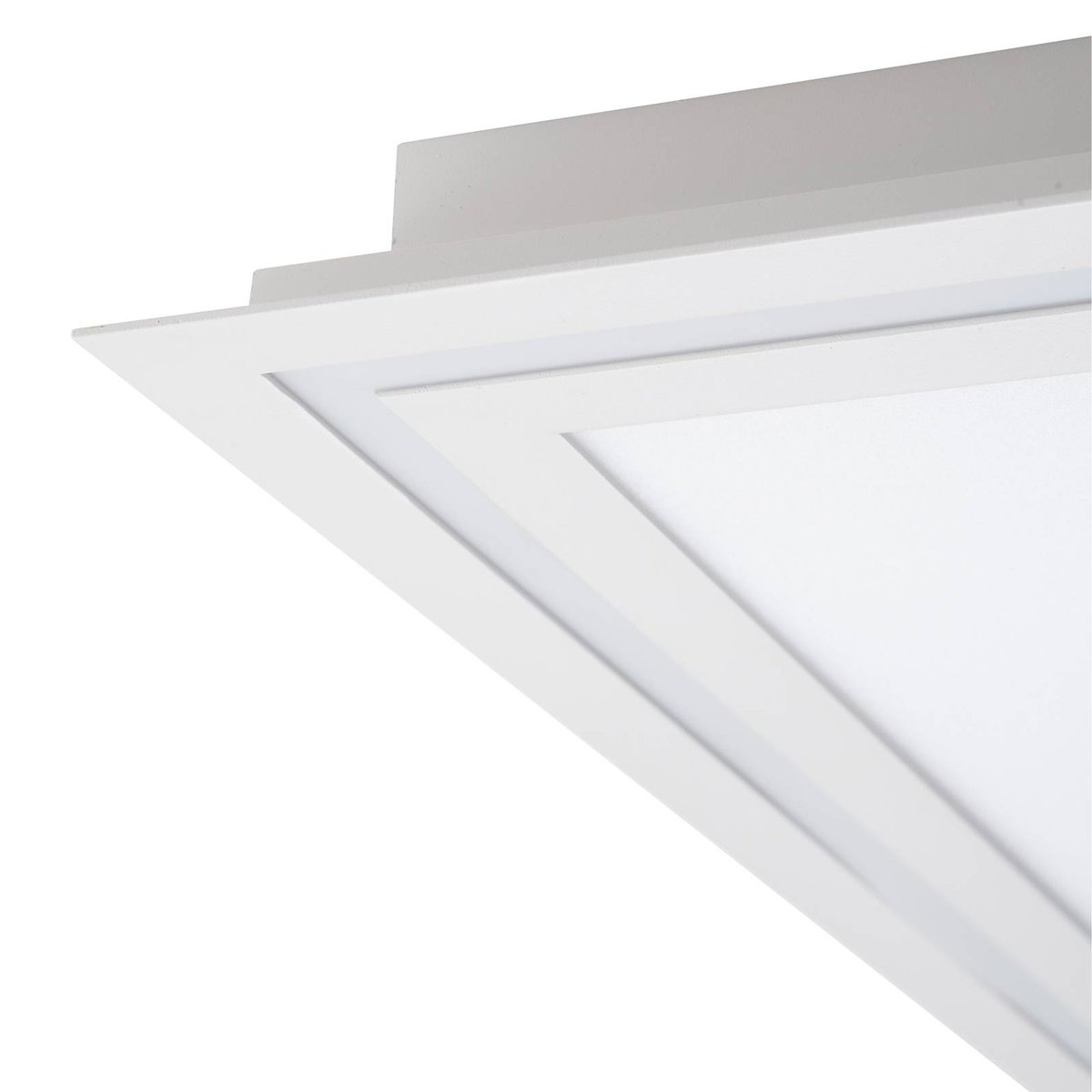 Plafonnier en métal moderneLED, Leicy blanc, LUCANDE