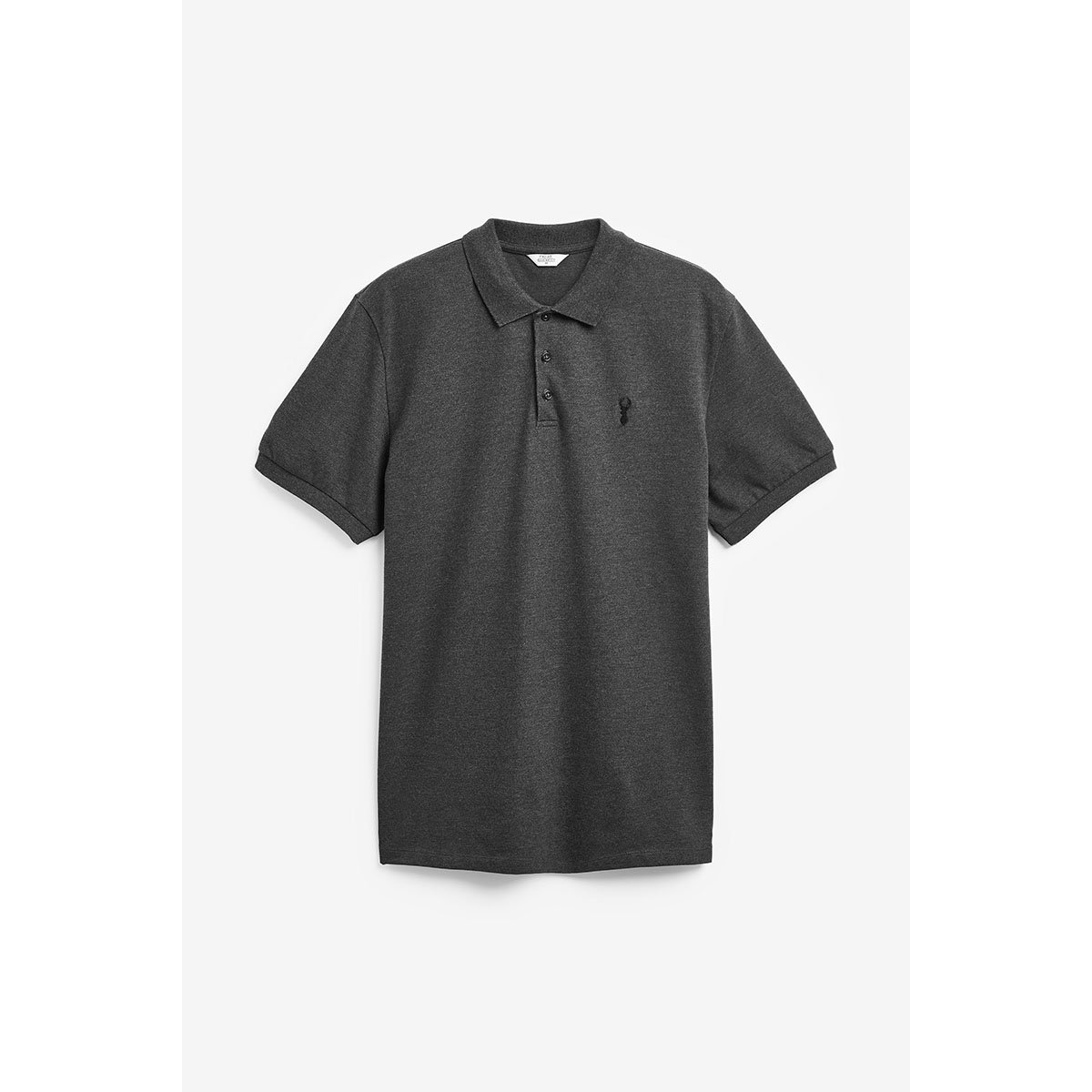 Polo Coupe Standard En Coton Piqué gris charbon, NEXT