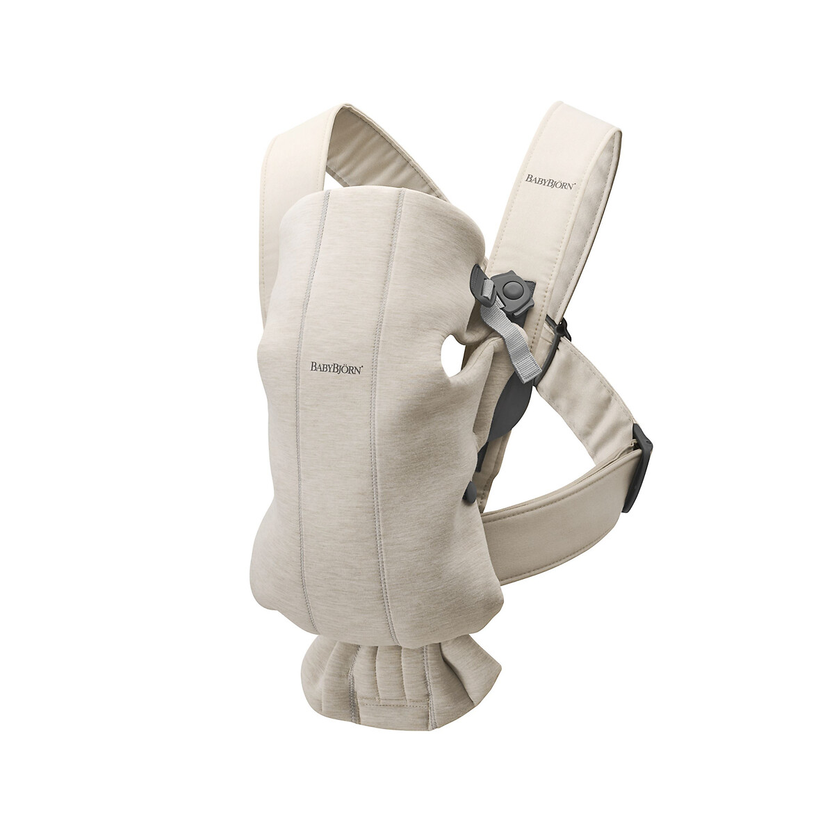 Porte bébé mini jersey 3D beige clair, BABYBJORN