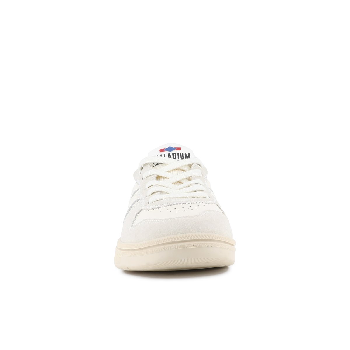 Baskets Cuir PALLACUP FLAME LTH blanc-cream white, PALLADIUM