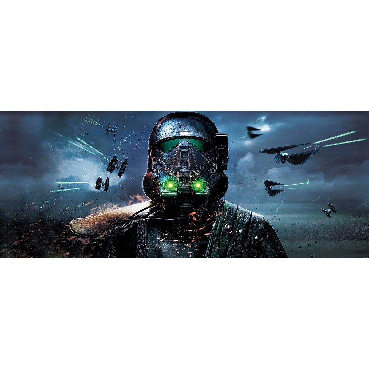 Papier peint Komar - Star Wars Deathtrooper -250 x 100 cm bleu, HEXOA