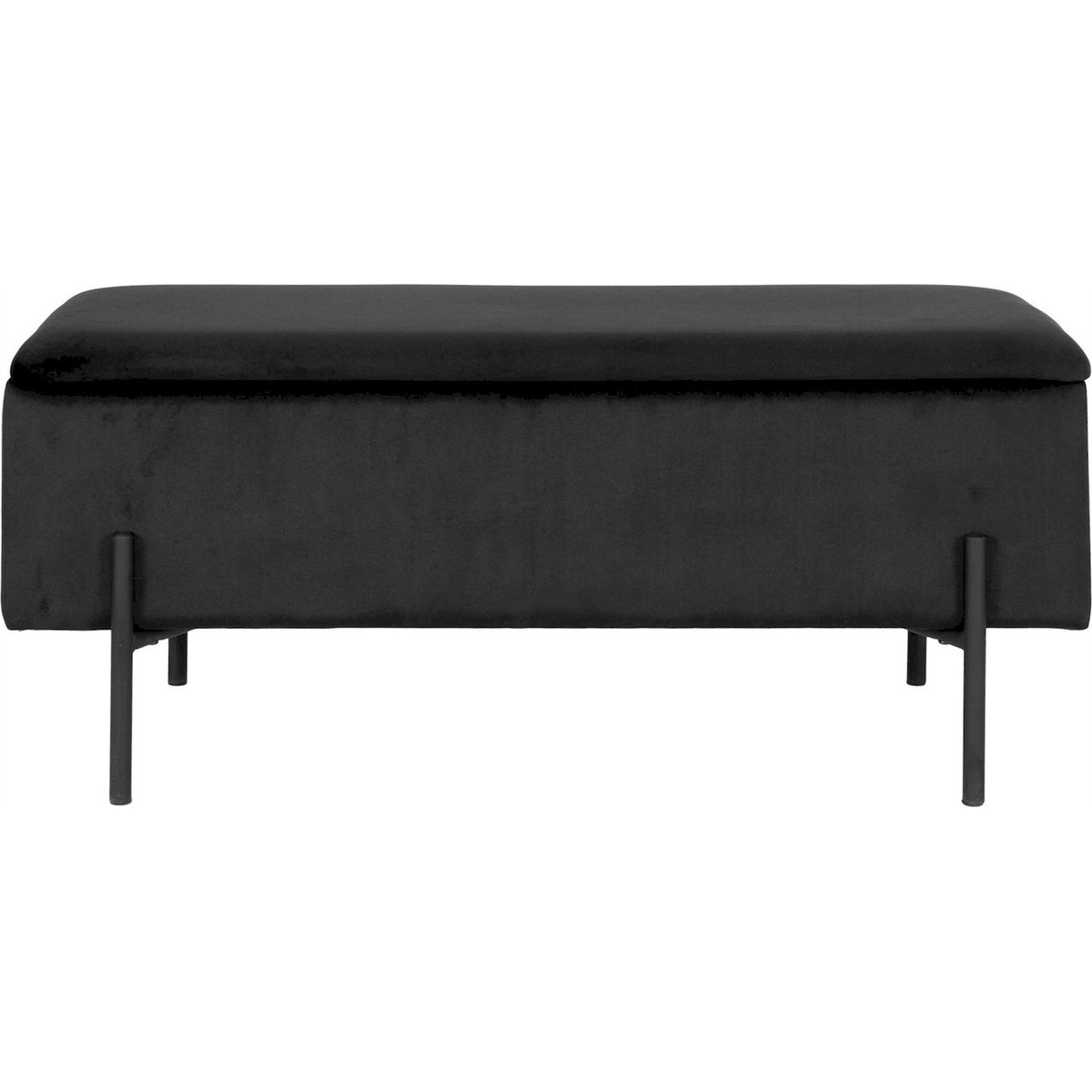 Banc coffre tapissé collection BELLENT vert foncé, RECOLLECTION