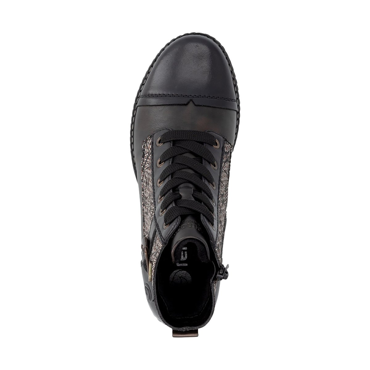 Bottines à Lacets Et Zip Odeon metalic, REMONTE