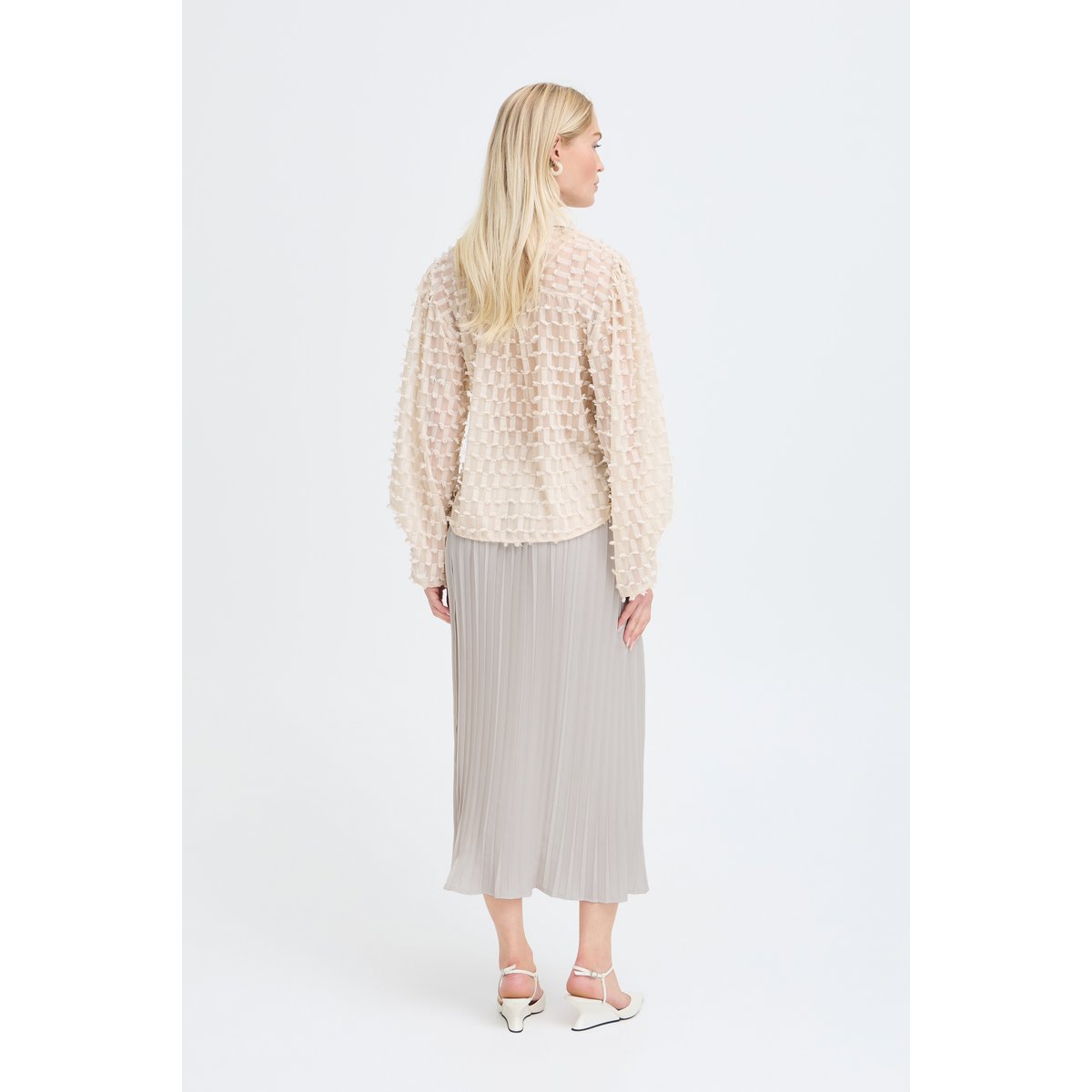 Jupe décontractée beige oatmeal, B.YOUNG