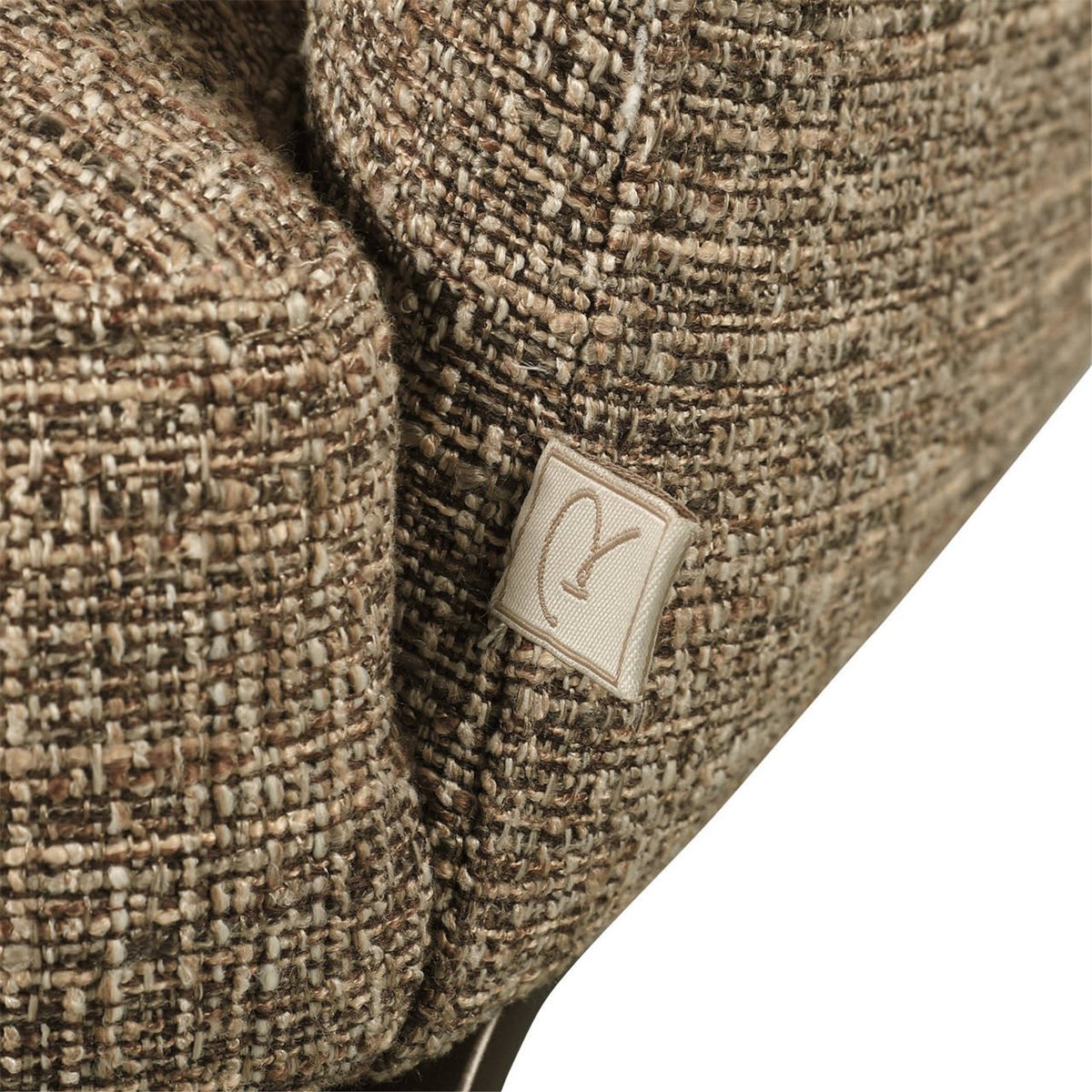 Chaise de repas en tweed ignifugé marron tweed, RECOLLECTION