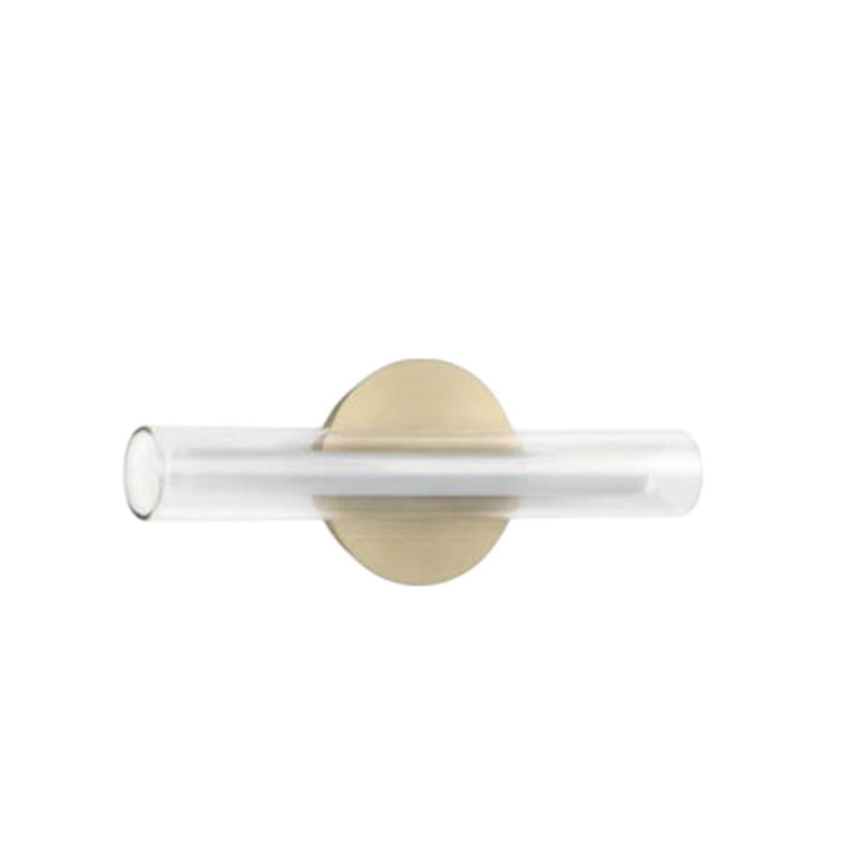 Applique Tube Led dimmable Oslo Laiton Et Verre laiton, MILLUMINE