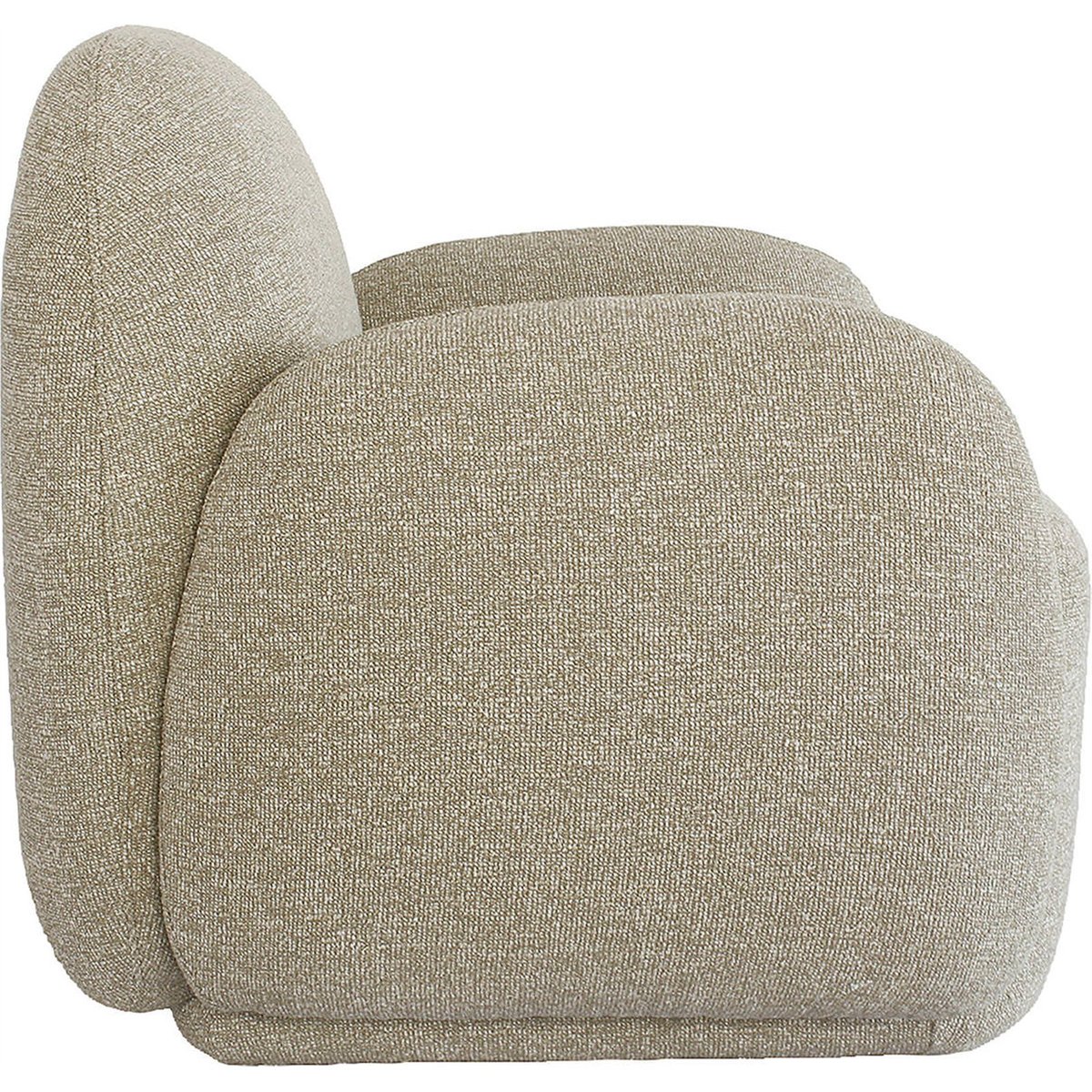 Fauteuil lounge enveloppant beige lodge, RECOLLECTION