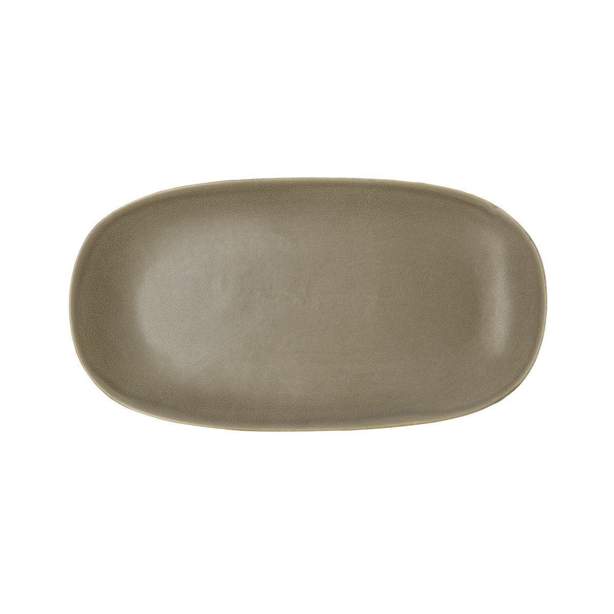 Plat de service SHOKU marron chaud, VILLA COLLECTION