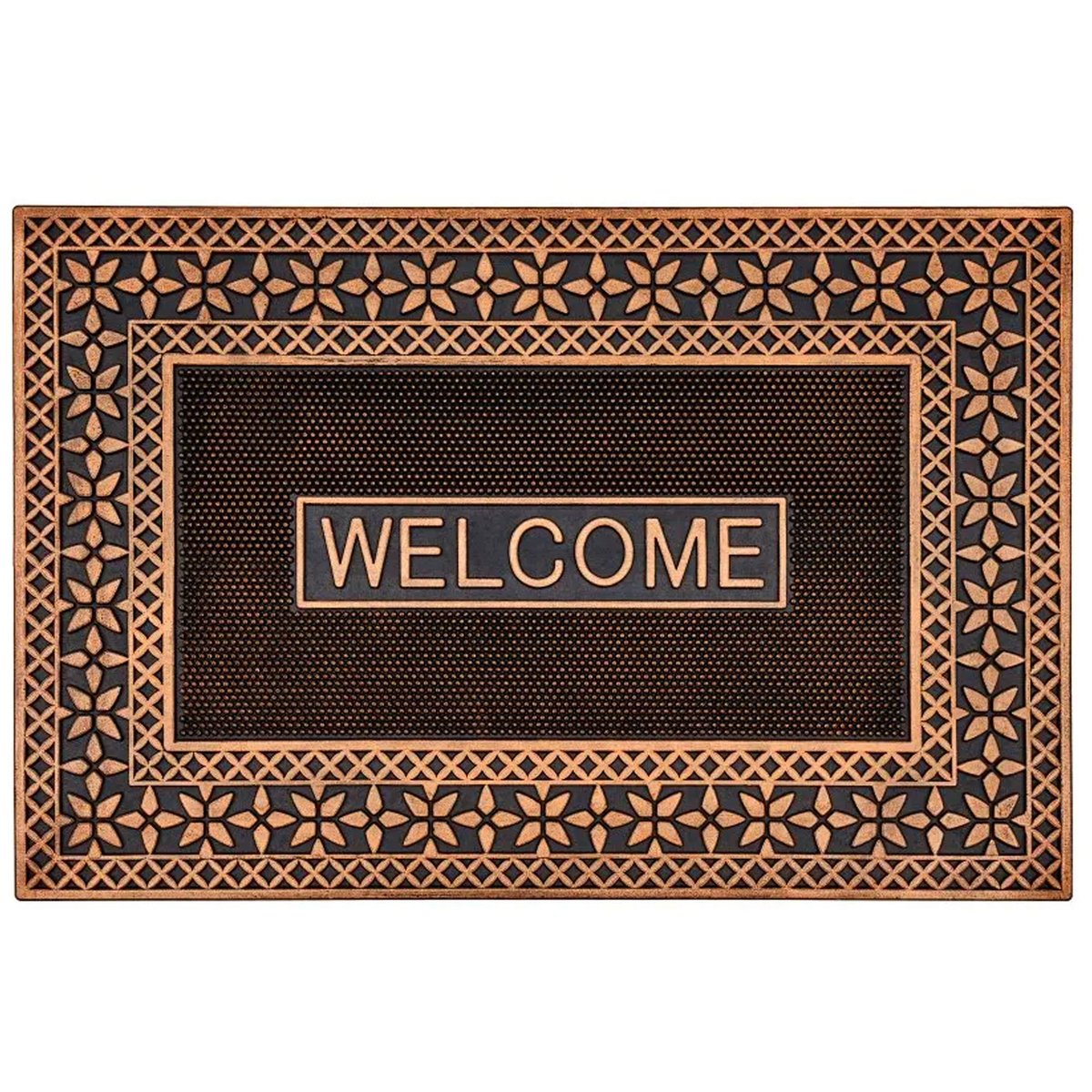 Paillasson caoutchouc Welcome 60x40cm noir, WADIGA