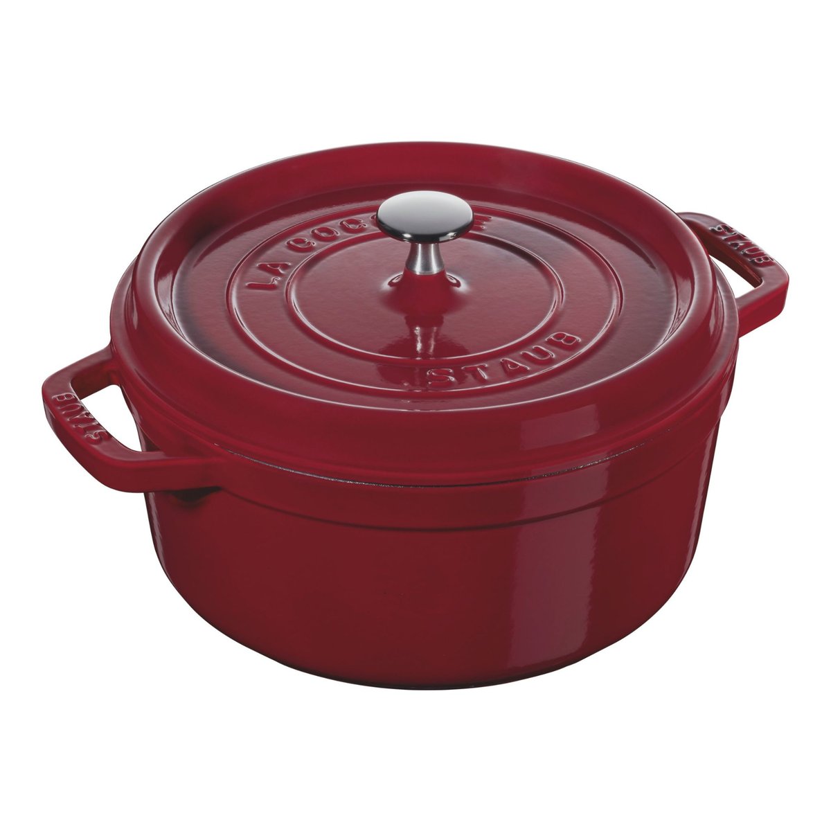Cocotte 26 cm, Rond(e) bordeaux, STAUB