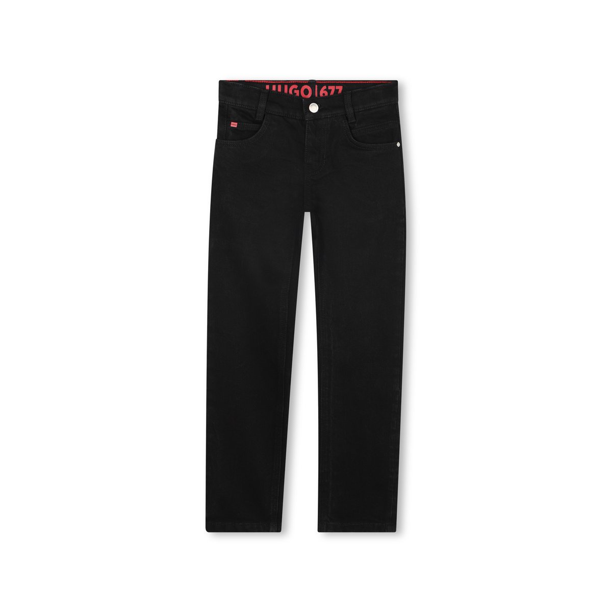 Pantalon en denim denim black, HUGO KIDSWEAR