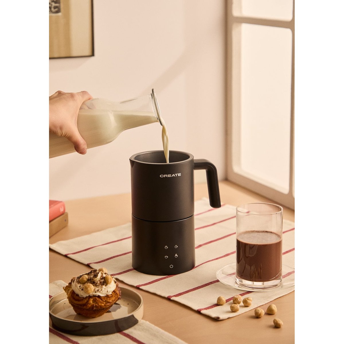 Mousseur et chauffe-lait MILK FROTHER STUDIO PRO noir, CREATE
