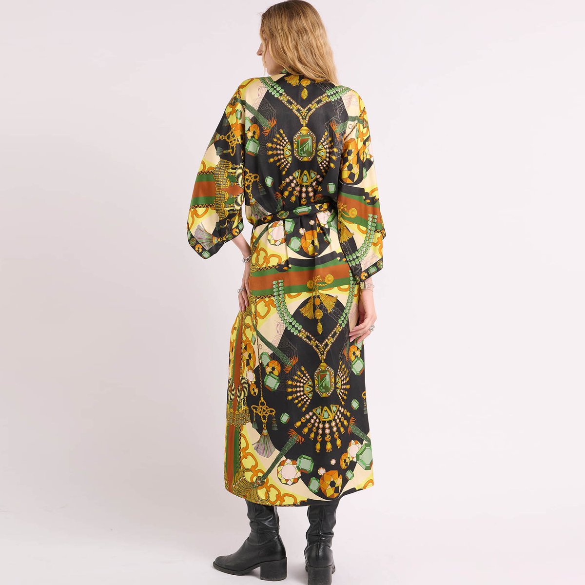 Kimono à motifs KYRO noir, WILD