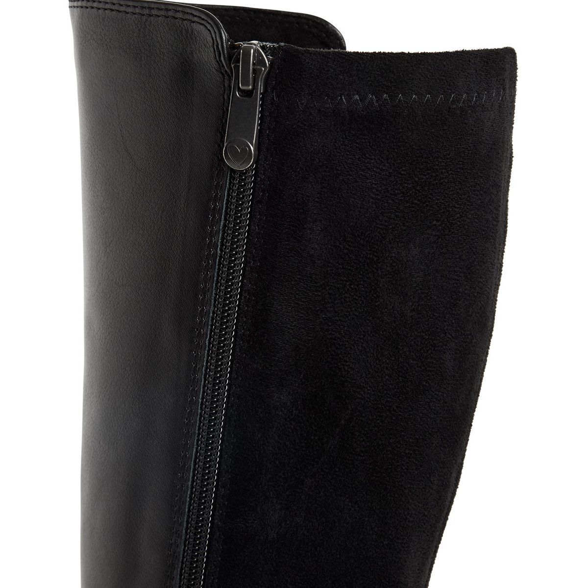 Bottes talon bloc noir combiné, MARCO TOZZI