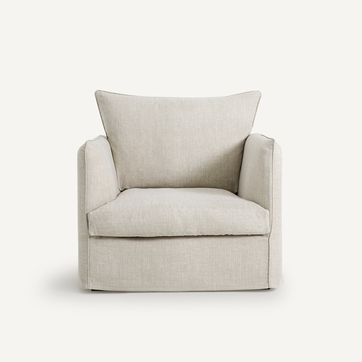 Sessel Néo Chiquito, Baumwolle/Leinen beige, AM.PM