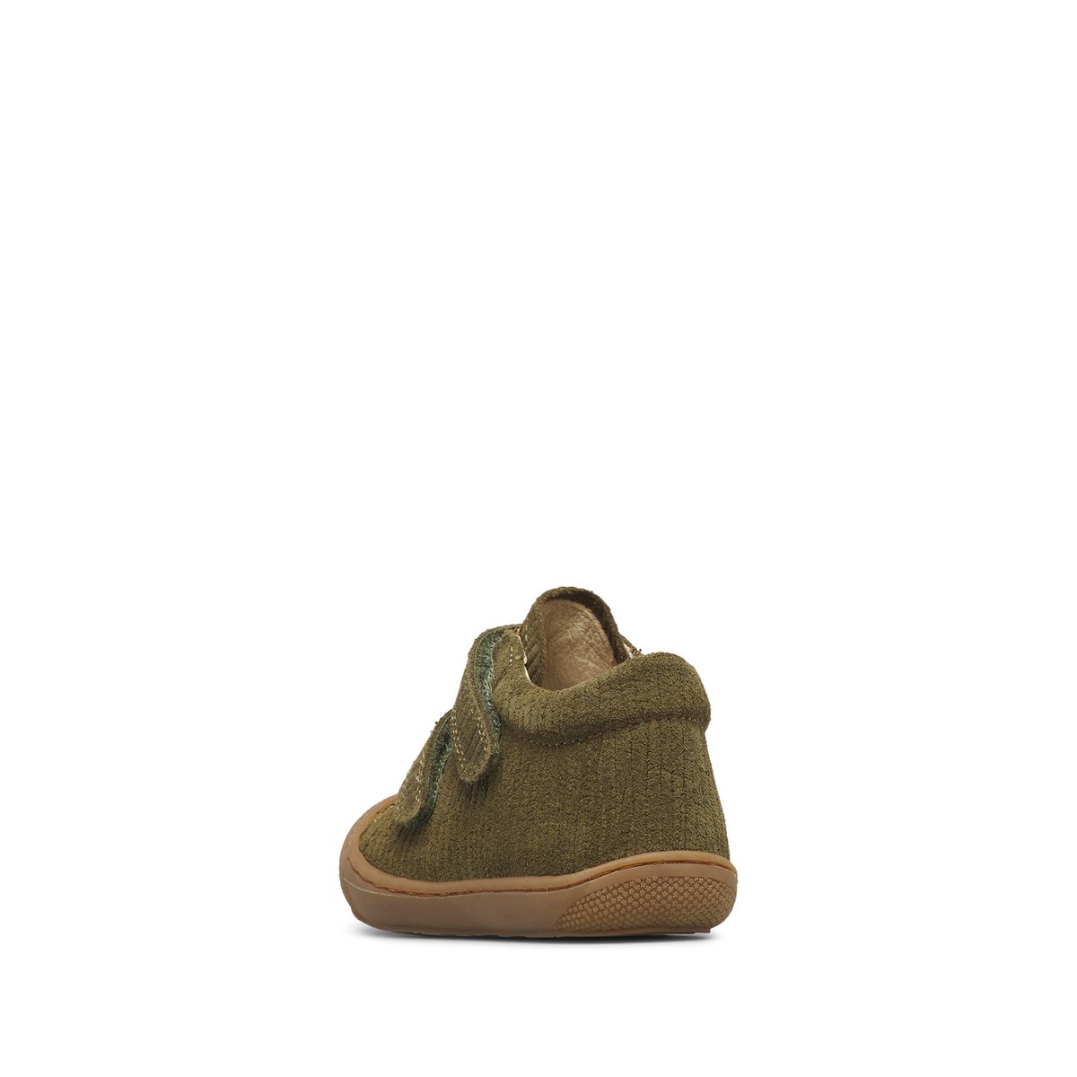 Chaussures premiers pas en suède COCOON VL kaki-marron, NATURINO