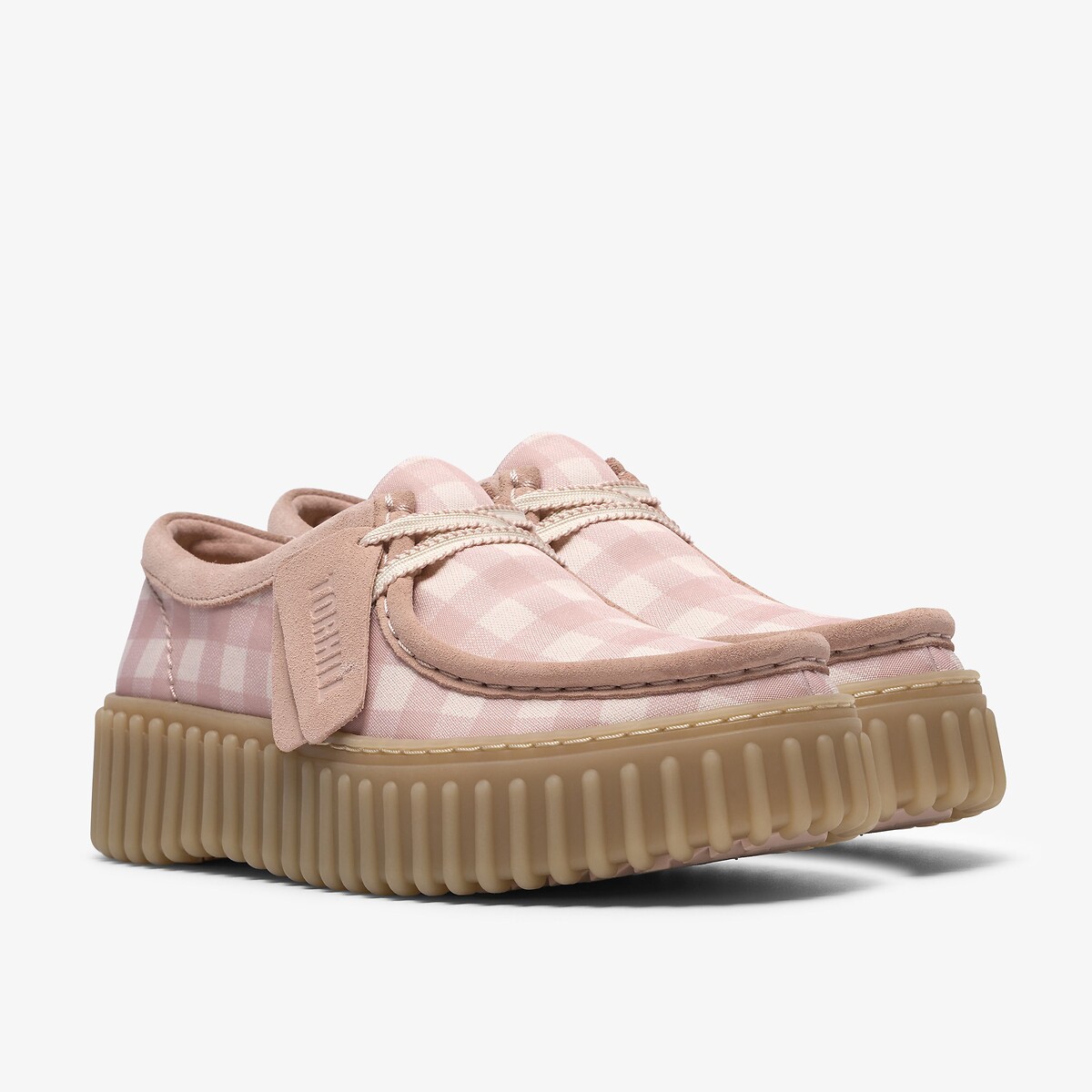 Chaussures TORHILL BEE carreaux rose, CLARKS