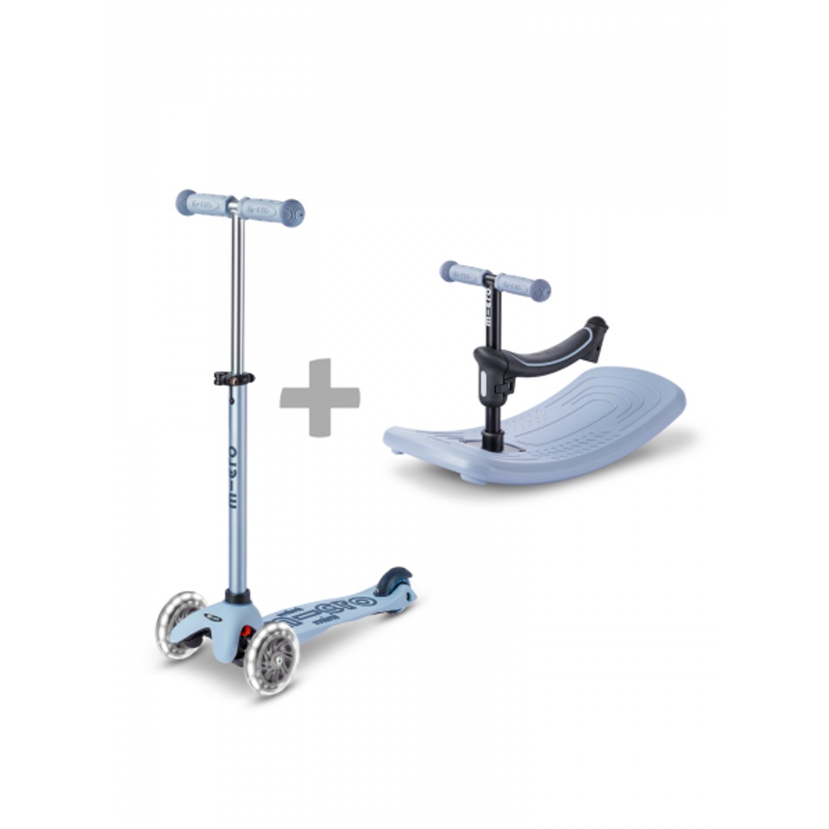 Mini Micro Rock Go LED - Ardoise bleu, MICRO MOBILITY
