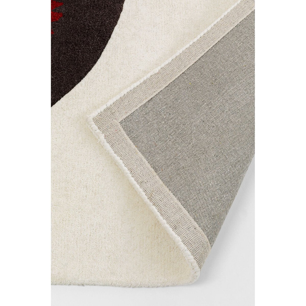 Tapis lèvres en coton et viscose rouge, KARE DESIGN