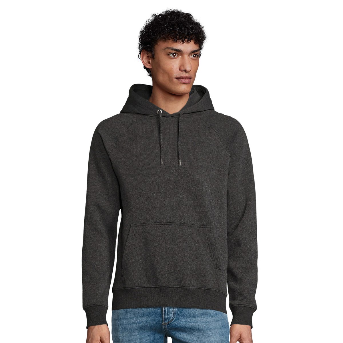 Sweat à capuche STELLAR gris chiné, SOLS