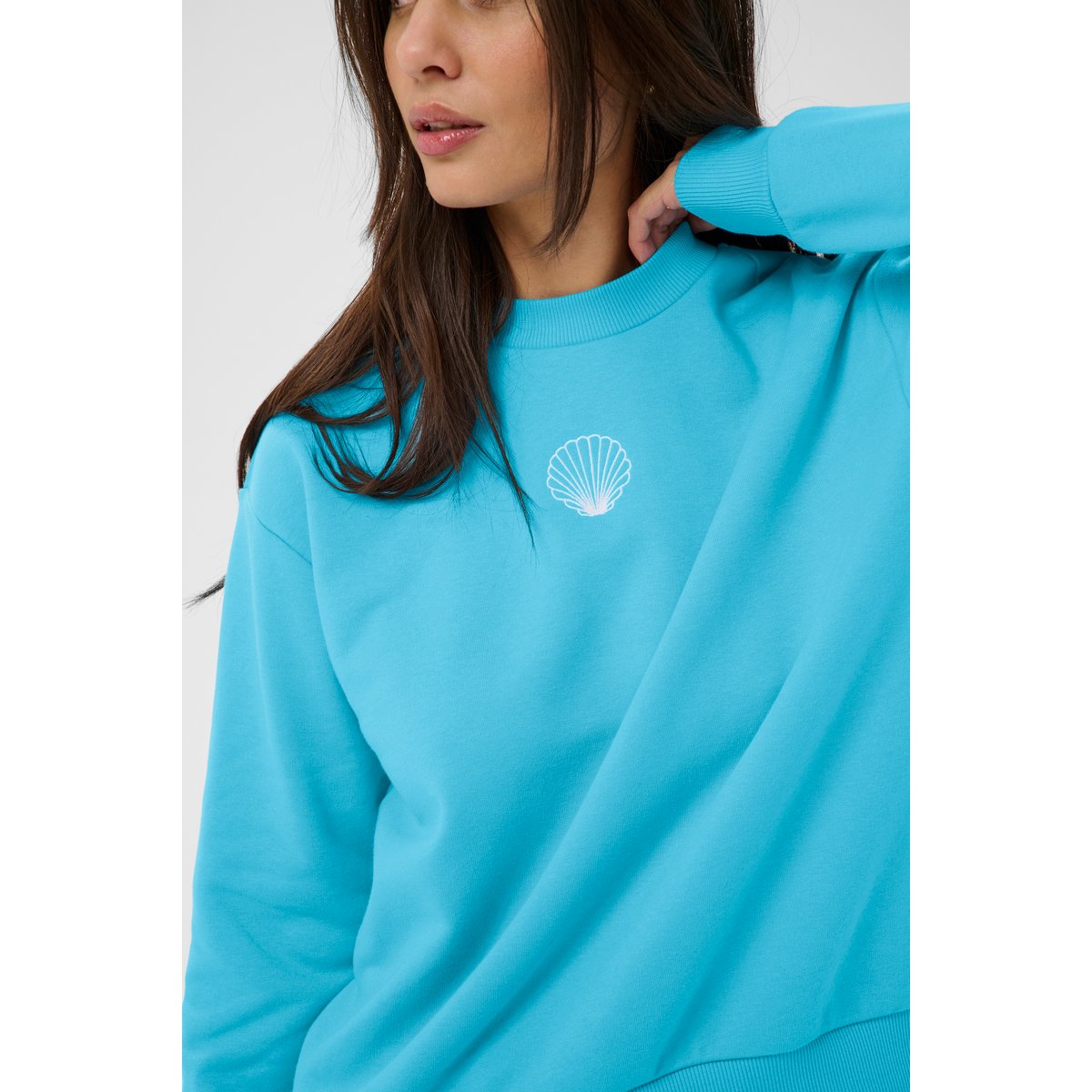 Sweatshirt bleu aquarius, KAFFE
