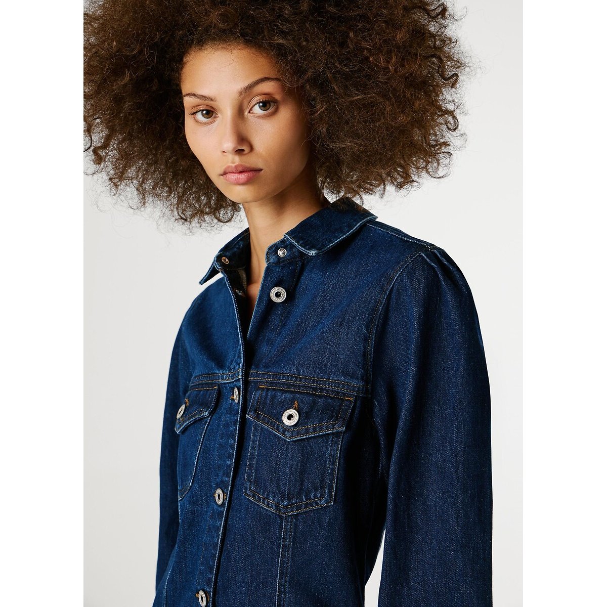 Robe chemise en denim denim brut, PEPE JEANS