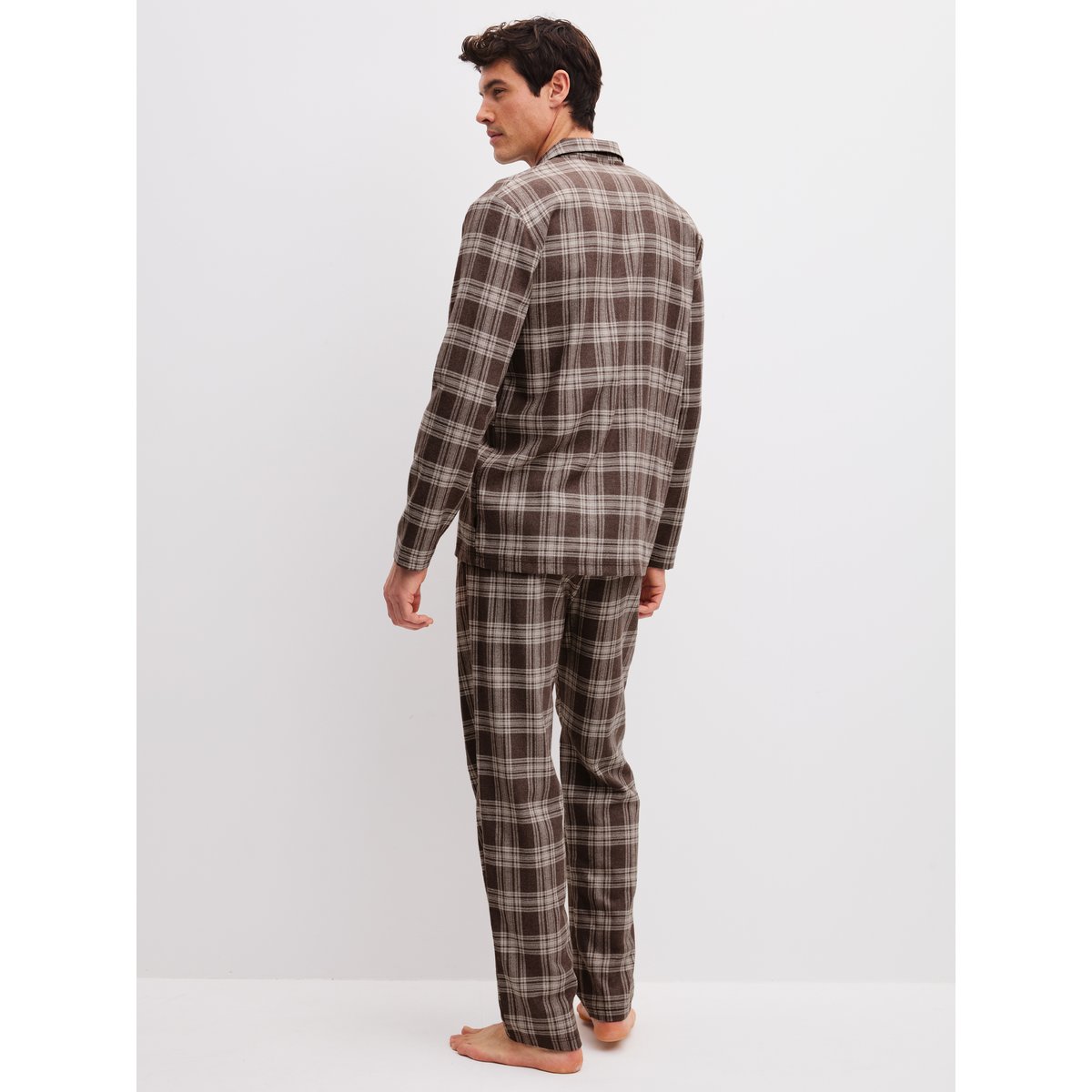 manches longues Lyocell RELAX FLANNEL MOOD coffee bean, CALIDA