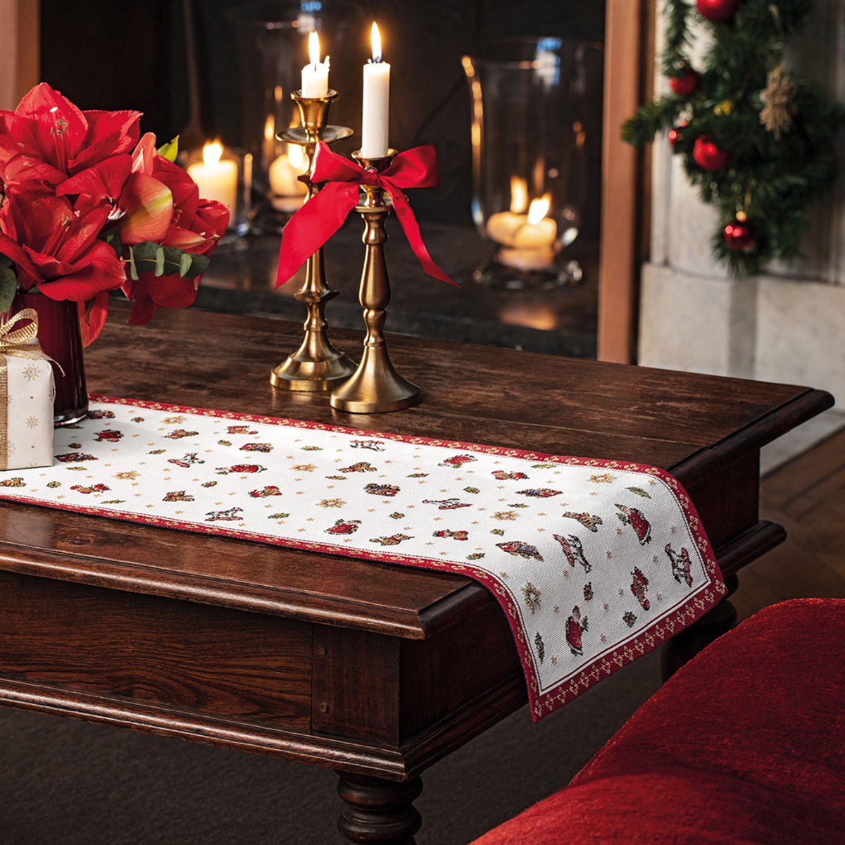 Chemin De Table L TOY'S DELIGHT rouge, VILLEROY & BOCH