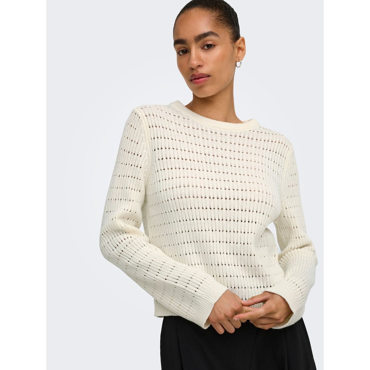 Pull En Maille cloud dancer, ONLY