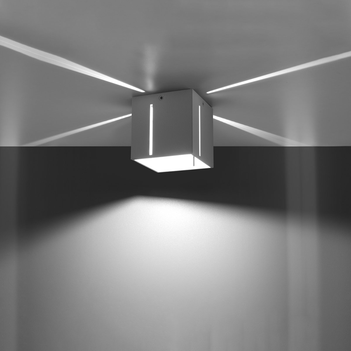 Plafonnier Aluminium Blanc G9 1 Pixar blanc, EDEN