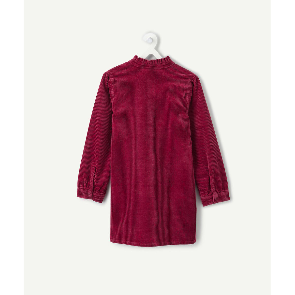 Robe manches longues, en velours bordeaux, TAPE A L'OEIL