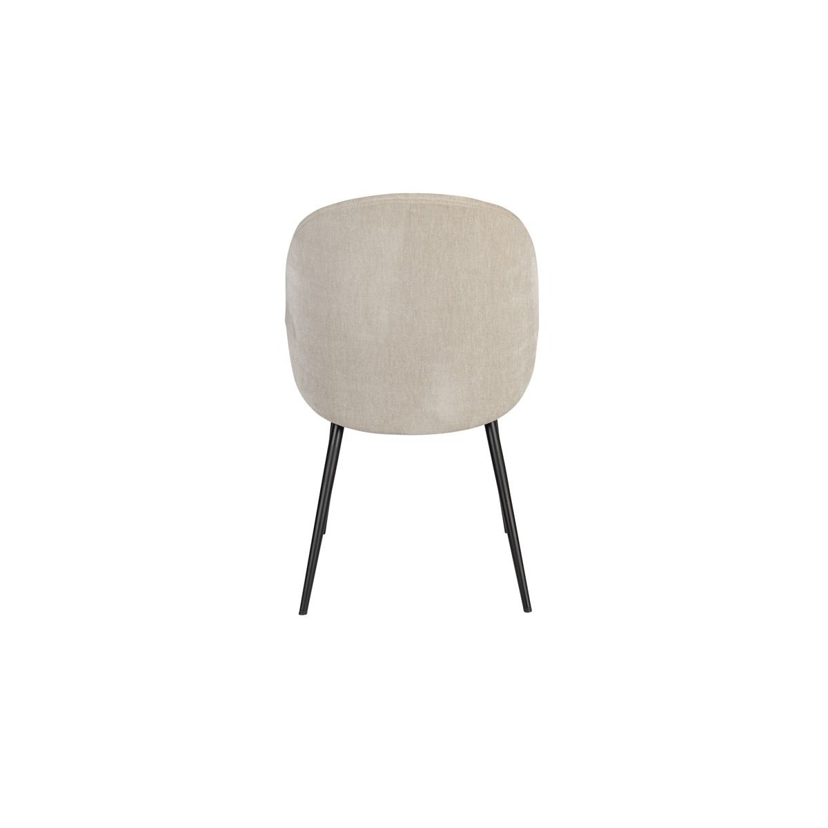 Chaise design en tissu (lot de 2) beige, ZUIVER