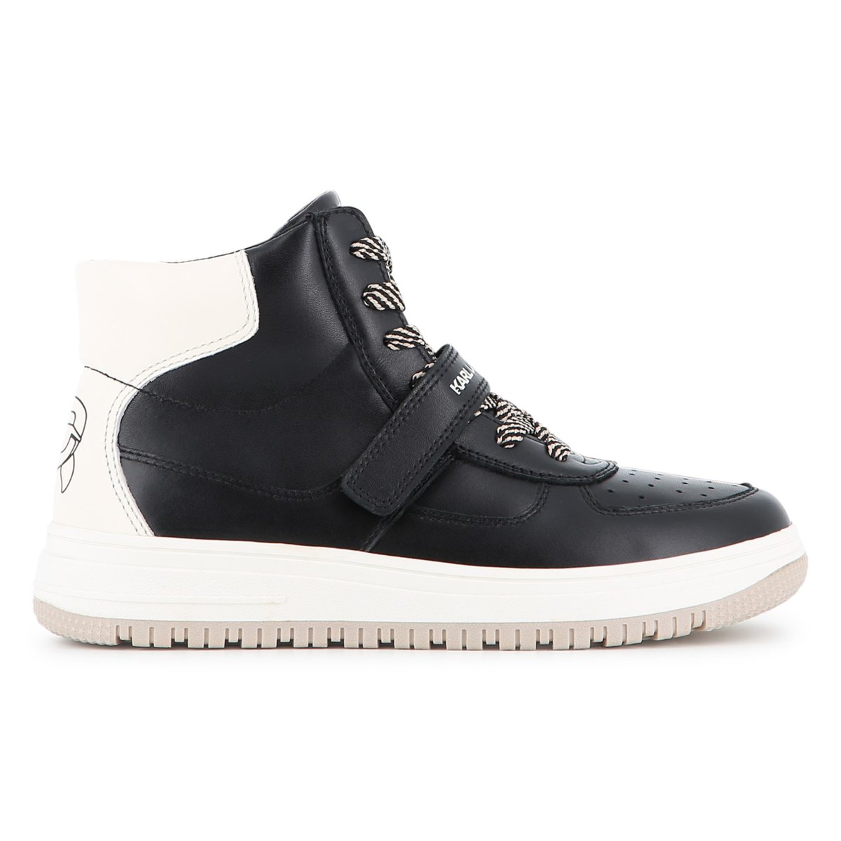 Baskets hautes à lacets black, KARL LAGERFELD KIDS