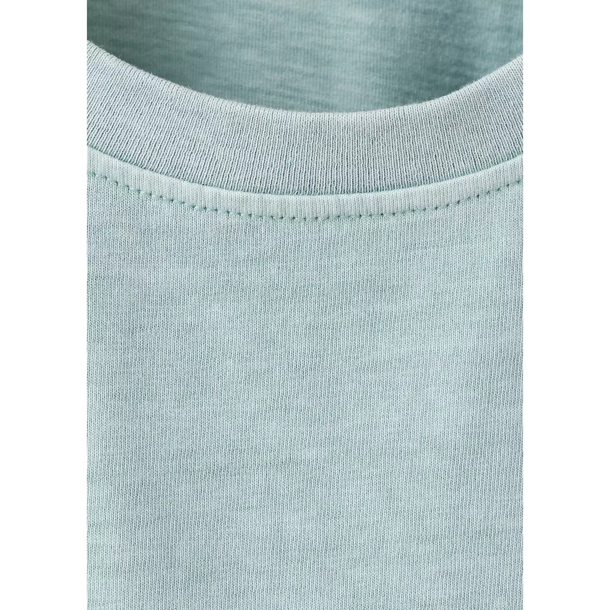 T-shirt en coton imprimé turquoise, MANGO TEEN