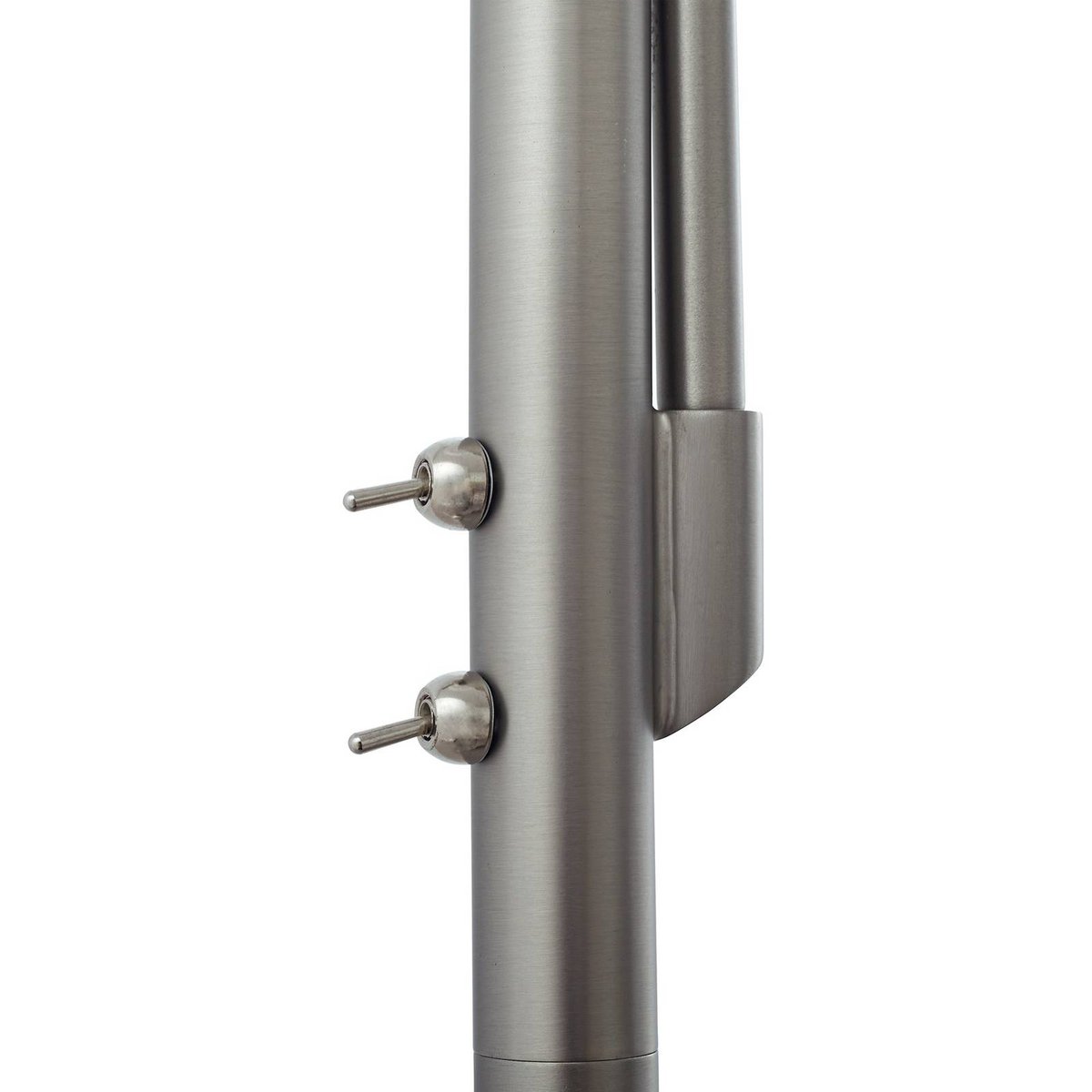 Lampadaire en métal moderne, Jaileen blanc, gris, LINDBY