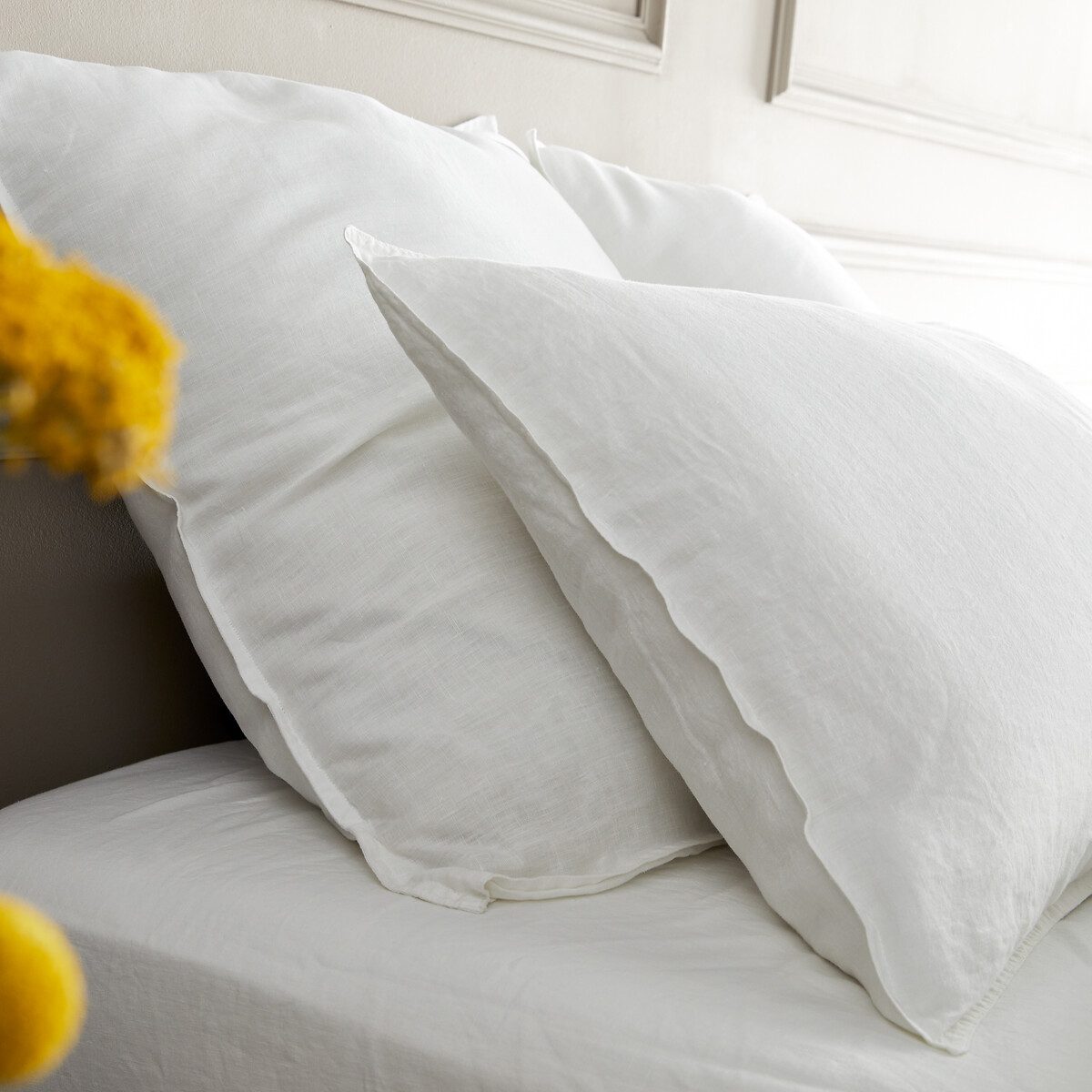 Elina Washed Linen Duvet Cover white, AM.PM