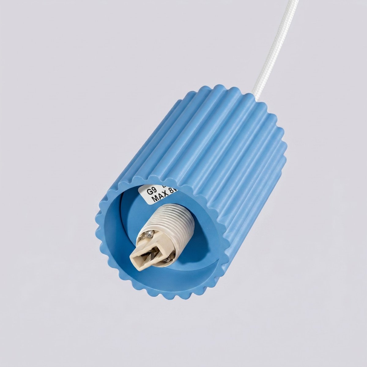 Suspension Aluminium Bleu G9 1 Halo bleu, EDEN