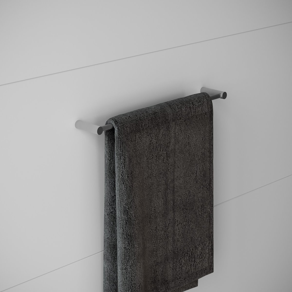Porte Serviette mural  LOGIC noir mat, COSMIC