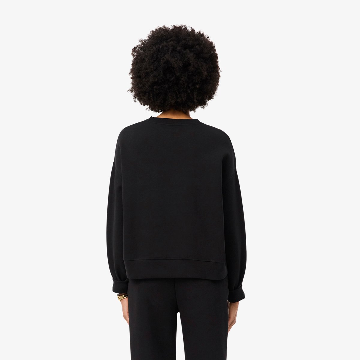 Sweatshirt oversize jersey double face noir-031, LACOSTE