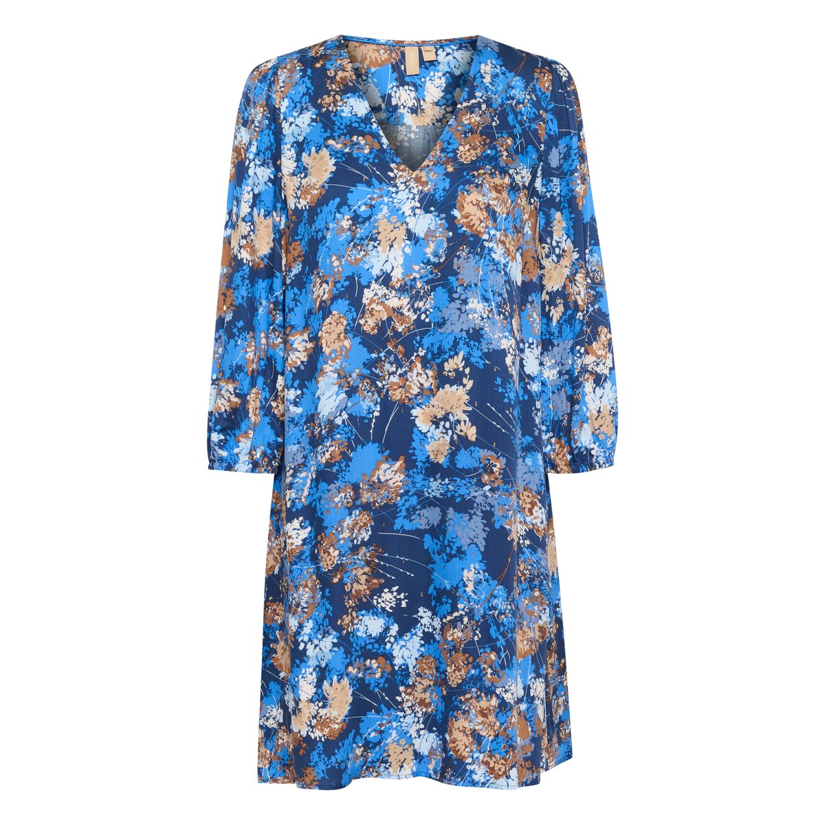 Robe bleu floral blue flower foil, CULTURE